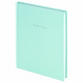 Блокнот МАЛЫЙ ФОРМАТ 110х147 мм, А6, 80 л., твердый, клетка, BRAUBERG "Minimal", мятный, 116451