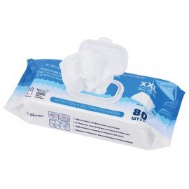 Салфетки влажные для интимной гигиены КОМПЛЕКТ(6пач.х80шт),220х250мм,Д-пантенол,LAIMA MEDICAL,116528