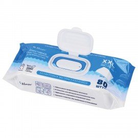 Салфетки влажные для интимной гигиены КОМПЛЕКТ(6пач.х80шт),220х250мм,Д-пантенол,LAIMA MEDICAL,116528