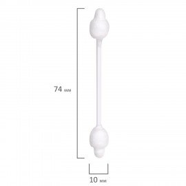 Ватные палочки детские 50 шт., с ограничителем, ЗОЛОТОЙ ИДЕАЛ, 100% хлопок, 116532