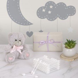 Ватные палочки детские 50 шт., с ограничителем, ЗОЛОТОЙ ИДЕАЛ, 100% хлопок, 116532