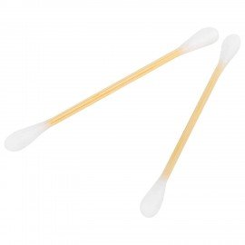 Ватные палочки КОМПЛЕКТ 100 шт., бамбуковый стик, 100% хлопок, зип-лок, ЗОЛОТОЙ ИДЕАЛ, 116556