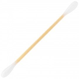 Ватные палочки КОМПЛЕКТ 200 шт.,бамбуковый стик,100% хлопок,пластиковый стакан, ЗОЛОТОЙ ИДЕАЛ, 116557