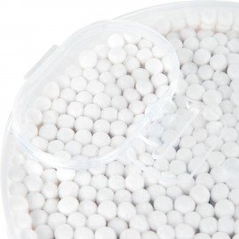 Ватные палочки КОМПЛЕКТ 500 шт.,бамбуковый стик,100% хлопок,пластиковый стакан, ЗОЛОТОЙ ИДЕАЛ, 116558