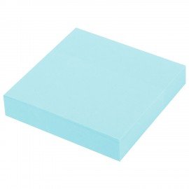 Блок самоклеящийся (стикеры) STAFF STANDARD, ПАСТЕЛЬНЫЙ 51х51 мм, голубой, 100 листов, 116578