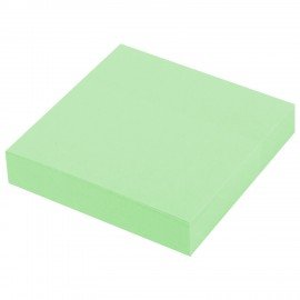 Блок самоклеящийся (стикеры) STAFF STANDARD, ПАСТЕЛЬНЫЙ 51х51 мм, зеленый, 100 листов, 116579