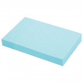 Блок самоклеящийся (стикеры) STAFF STANDARD, ПАСТЕЛЬНЫЙ 76х51 мм, голубой, 100 листов, 116582