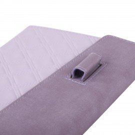 Ежедневник недатированный А5 145х215мм BRAUBERG Stitch, под кожу, магнит, 160л, сиреневый, 116589