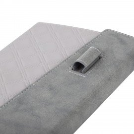 Ежедневник недатированный А5 145х215мм BRAUBERG Stitch, под кожу, магнит, 160л, серый, 116591