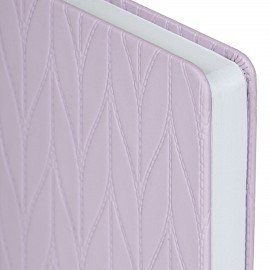 Ежедневник недатированный А5 138х213мм BRAUBERG Braided, под кожу, гвоздик 160л, сиреневый, 116596