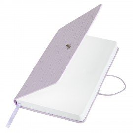 Ежедневник недатированный А5 138х213мм BRAUBERG Braided, под кожу, гвоздик 160л, сиреневый, 116596
