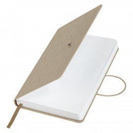 Ежедневник недатированный А5 138х213мм BRAUBERG Braided, под кожу, гвоздик 160л, бежевый, 116598