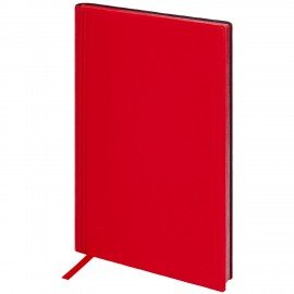 Блокнот А5 138x213мм BRAUBERG Personal, под кожу, 80 листов, клетка, красный, 116609