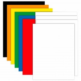 Набор картона БЕЛЫЙ + ЦВЕТНОЙ А4 мелованный, 10 листов (белый 4 листа + цветной 6 листов), в папке, BRAUBERG, 116630