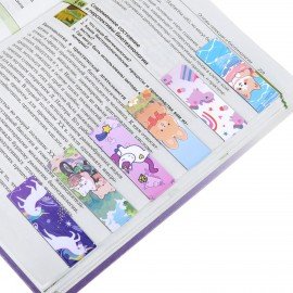 Закладки для книг МАГНИТНЫЕ, "ДЛЯ ДЕВОЧЕК", набор 12 штук, 60x20 мм, FUNSTER, 116654