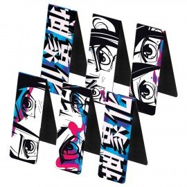 Закладки для книг МАГНИТНЫЕ, "АНИМЕ", набор 12 штук, 60x20 мм, FUNSTER, 116655