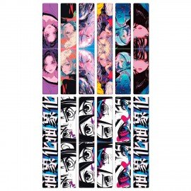 Закладки для книг МАГНИТНЫЕ, "АНИМЕ", набор 12 штук, 60x20 мм, FUNSTER, 116655