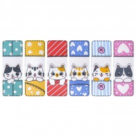 Закладки для книг МАГНИТНЫЕ, "ЯРКИЙ МИКС", набор 30 штук, 35x25 мм, FUNSTER, 116657