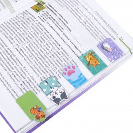 Закладки для книг МАГНИТНЫЕ, "ЯРКИЙ МИКС", набор 30 штук, 35x25 мм, FUNSTER, 116657