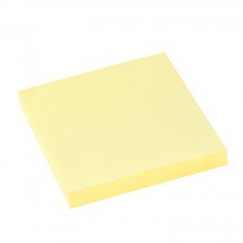 Блок самоклеящийся (стикеры) Z-сложения BRAUBERG ZigZag, 76х76мм, 100л, желтый, для диспенсера, 116681