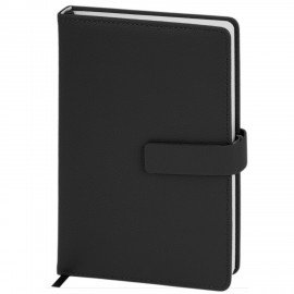 Ежедневник в подарочном наборе 5в1 А5 145x212мм BRAUBERG "President", под кожу, 160 листов, черный, 116850