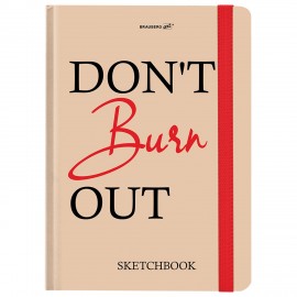 Скетчбук, белая бумага 80г/м 145х203мм, 80л, резинка, твердый, BRAUBERG ART DEBUT, Дизайн 3, 116893