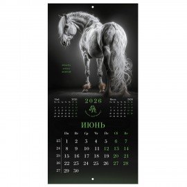 Календарь настенный перекидной 2026г, BRAUBERG, 12 листов, 28,5х28,5см, Символ года, 116928