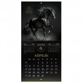 Календарь настенный перекидной 2026г, BRAUBERG, 12 листов, 28,5х28,5см, Символ года, 116928