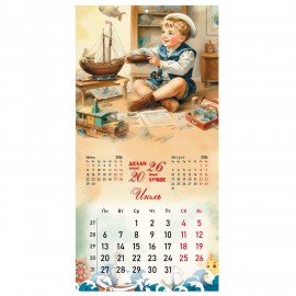 Календарь настенный перекидной 2026г, BRAUBERG, 12 листов, 28,5х28,5см, Винтаж, 116933