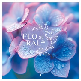 Календарь настенный перекидной 2026г, BRAUBERG, 12 листов, 28,5х28,5см, Floral, 116939