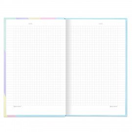 Блокнот А5 134х206мм, 80л, твёрдый, клетка, BRAUBERG, PASTEL, 117015