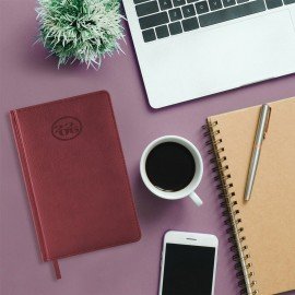 Ежедневник датированный 2026 А5 138x213мм BRAUBERG Favorite, под кожу, бордовый, 117034