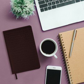 Ежедневник датированный 2026 А5 138x213мм BRAUBERG Comodo, под кожу, коричневый, 117051