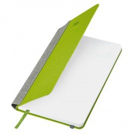 Ежедневник датированный 2026 А5 138x213мм BRAUBERG Mosaic, под кожу, карман для ручки, зеленый, 117111