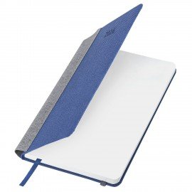 Ежедневник датированный 2026 А5 138x213мм BRAUBERG Mosaic, под кожу, карман для ручки, синий, 117112