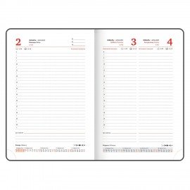 Ежедневник датированный 2026 А5 138x213мм BRAUBERG Mosaic, под кожу, карман для ручки, черный, 117114