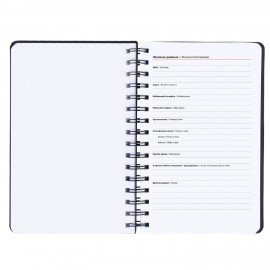 Ежедневник недатированный А5 135х210мм BRAUBERG Felt на гребне, войлок, кнопка 160л, серый, 117133