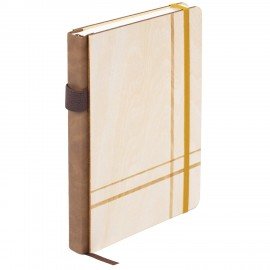 Ежедневник недатированный А5 145х210мм BRAUBERG "Natural", резинка, держатель 160л, деревянный, 117136