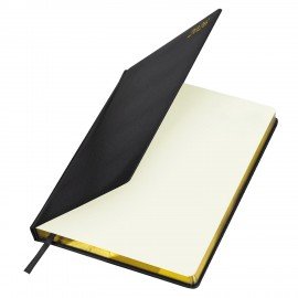 Еженедельник датированный 2026 БОЛЬШОЙ ФОРМАТ 210х297мм А4 BRAUBERG Iguana, под кожу, черный, 117153