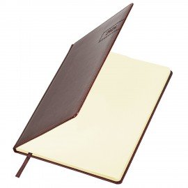 Еженедельник датированный 2026 БОЛЬШОЙ ФОРМАТ 210х297мм А4 BRAUBERG Imperial, под кожу, коричневый, 117156