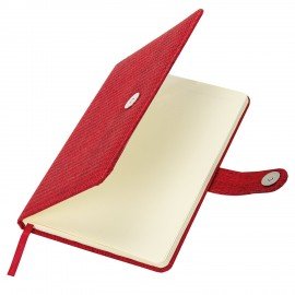 Еженедельник датированный 2026 А5 145х215мм BRAUBERG Augustus, под кожу, красный, 117160