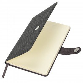 Еженедельник датированный 2026 А5 145х215мм BRAUBERG Augustus, под кожу, черный, 117161