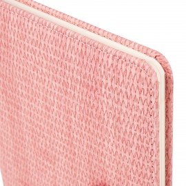 Еженедельник датированный 2026 А5 145х215мм BRAUBERG Augustus, под кожу, розовый, 117163