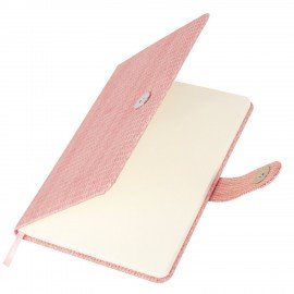 Еженедельник датированный 2026 А5 145х215мм BRAUBERG Augustus, под кожу, розовый, 117163