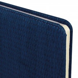 Еженедельник датированный 2026 А5 145х215мм BRAUBERG Augustus, под кожу, темно-синий, 117164