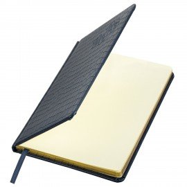 Еженедельник датированный 2026 А5 145х215мм BRAUBERG Comodo, под кожу, темно-синий, 117167