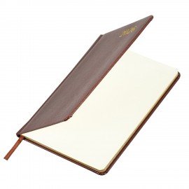 Еженедельник датированный 2026 А5 145х215мм BRAUBERG Iguana, под кожу, коричневый, 117169