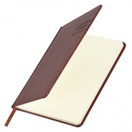 Еженедельник датированный 2026 А5 145х215мм BRAUBERG Imperial, под кожу, коричневый, 117173