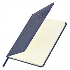 Еженедельник датированный 2026 А5 145х215мм BRAUBERG Imperial, под кожу, синий, 117174