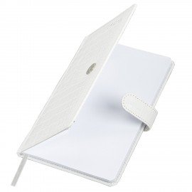 Еженедельник датированный 2026 А5 145х215мм BRAUBERG Party, под кожу, белый, 117179